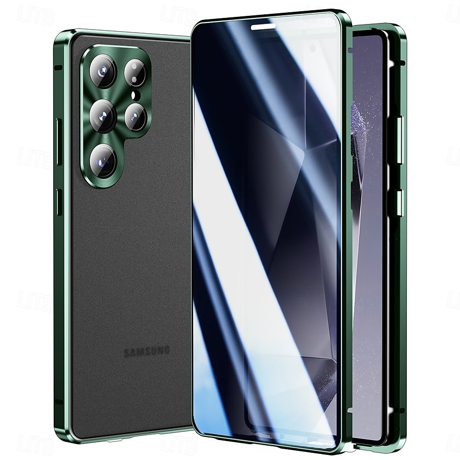 Phone Case For Samsung Galaxy S26 S26 Plus S26 Ultra Novelty Magnetic Adsorption Slim Case Detachable with Screen Protector Anti peep Metal ABS+PC 2026 - $30.99 –P14