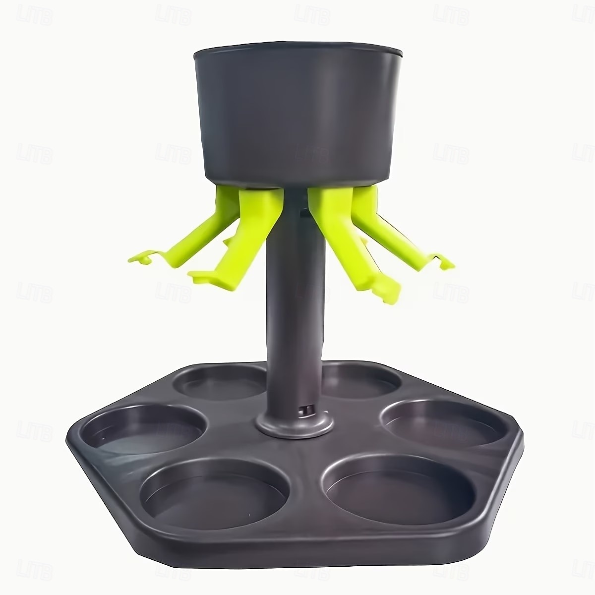 Dozator de băuturi pentru 6 sticle cu suport – vin pentru petreceri în barul de acasă &dozator de whisky, servitor de băuturi cu flux multiplu, turnare uniformă, perfect pentru petreceri tematice 2026 - $22.79 –P3