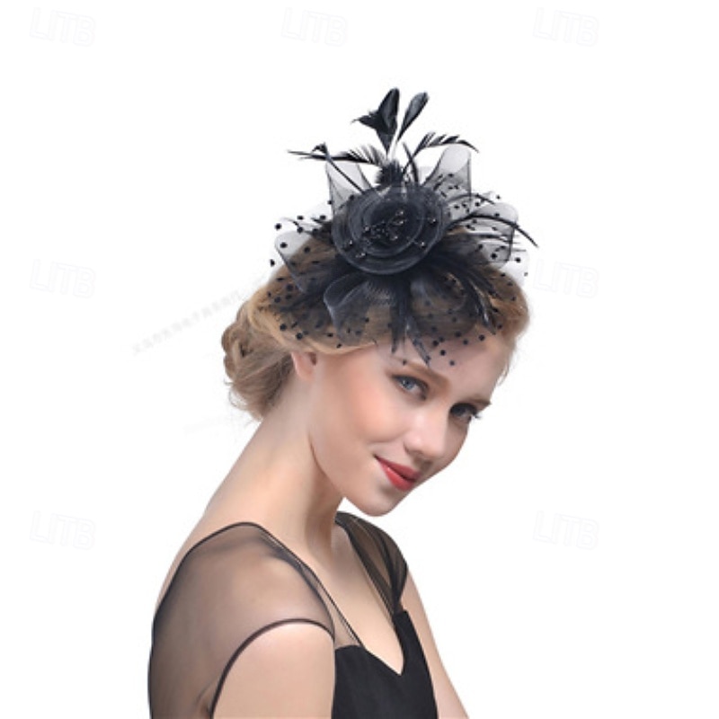 Fascinators Feathers Wedding Birthday Elegant Vintage Cute With Feather Headpiece Headwear 2026 - $11.49 –P4
