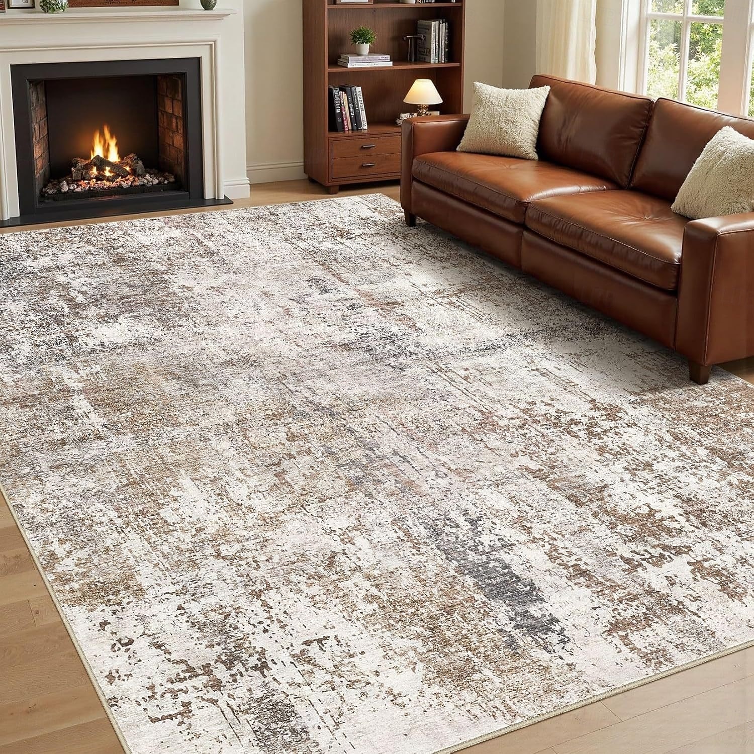 Nordic Abstract Faux Cashmere Rug Non-Slip Full Coverage Bedside Mat Durable and Machine Washable Carpet for Living Room and Bedroom 2026 - $25.99 –P8
