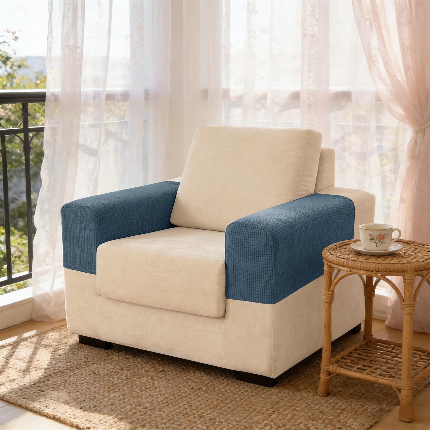 Housses d'accoudoirs pour chaises et canapés, housses d'accoudoirs de canapé en jacquard spandex, protection antidérapante pour meubles, housses lavables pour fauteuils inclinables de 2026 ? $15.49 –P1
