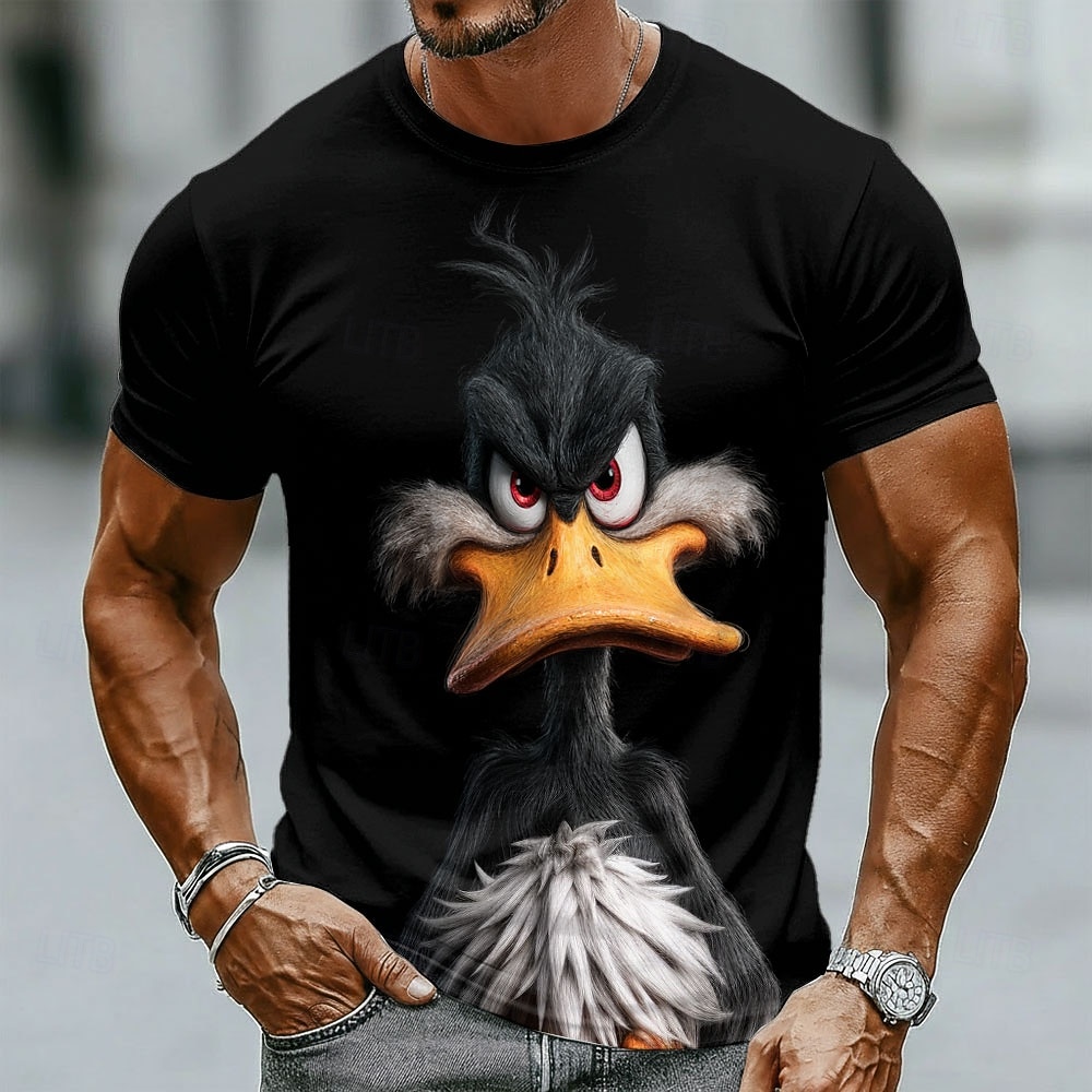 Per uomo Animale 3D Divertente Anatra Maglietta Manica Corta maglietta Stampa 3D Girocollo Camicia Esagerato Designer Feste Ferie Nero Giallo Estate Primavera Abbigliamento S M L XL XXL XXXL del 2026 a $21.99 –P1