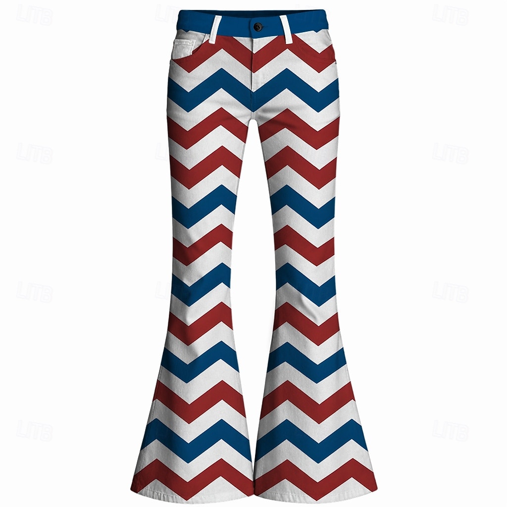 250° anniversario USA Retrò Vintage Anni '70 Pantaloni Pantaloni a zampa d'elefante Hippie Disco Vita alta Costume Per donna Mascherata 4 Luglio Feste Giorno dell'Indipendenza Adulti Pantaloni del 2026 a $35.99 –P2