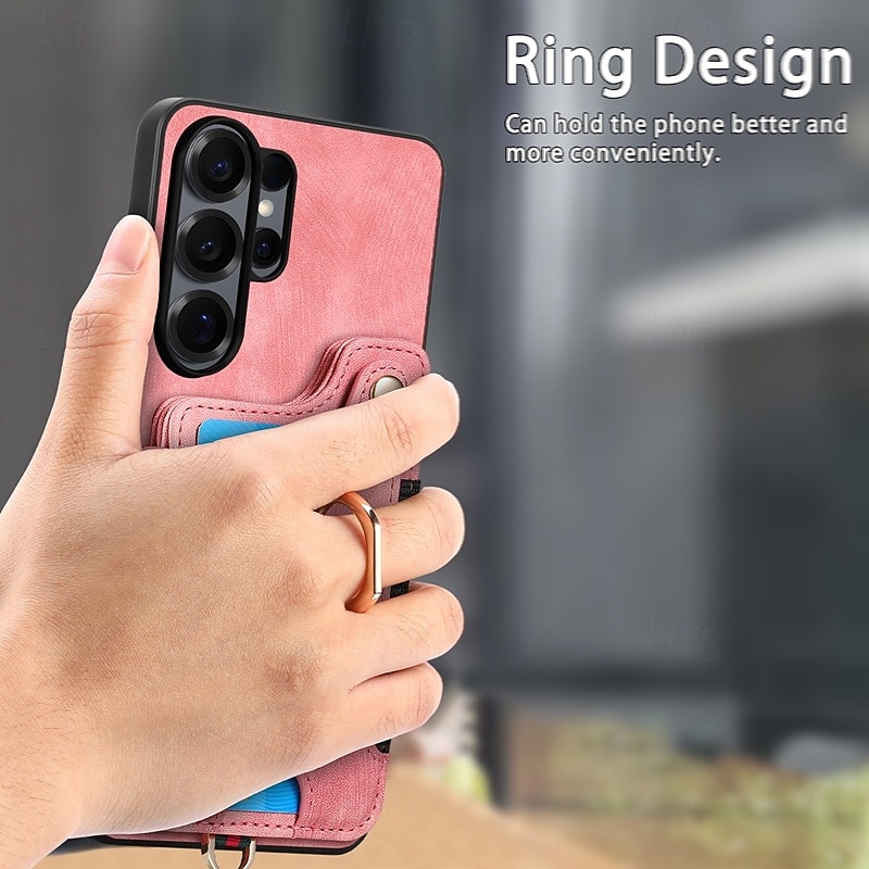 Phone Case For Samsung Galaxy S26 S25 Edge S24 S23 FE S22 Plus  Ultra A56 A36 A26 A16 A06 Wallet Case with Wrist Strap Shockproof TPU PU Leather 2026 - $17.99 –P5