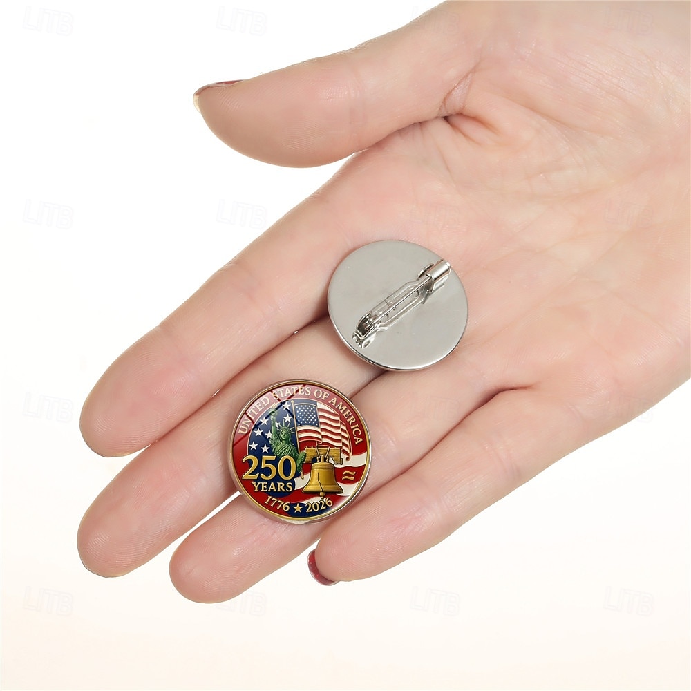 4 db-os amerikai 250. évfordulós hajtókatű 1776-2026 hazafias fehér sas szabadságharang emlékbross szuvenír hazafiaknak veteránok gyűjtők hátizsák dzseki dekoráció 2026 - $10.99 –P7