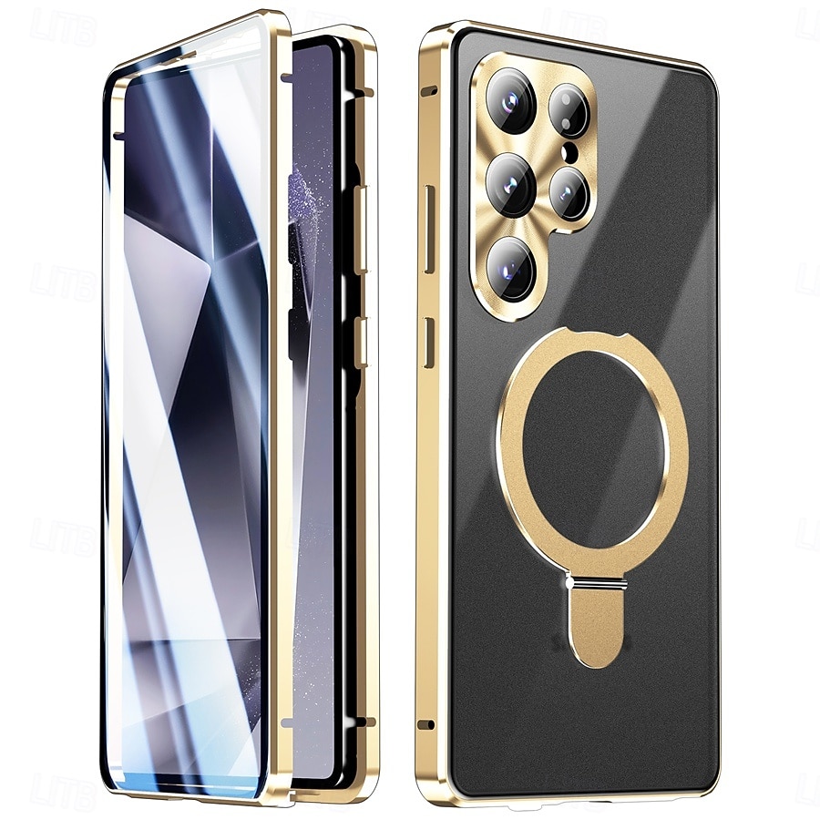 teléfono Funda Para Samsung galaxia S26 Ultra S25 Ultra Estuche delgado Desmontable y protector de pantalla Soporte para Anillo Aleación de aluminio 2026 - $32.99 –P14