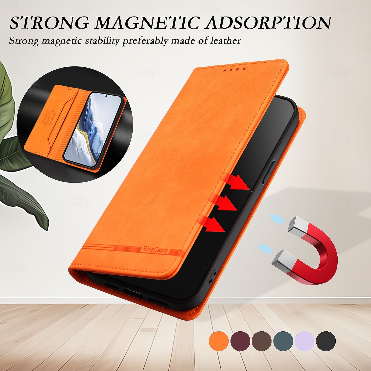 telefoon hoesje Voor Samsung Galaxy S26 S26 Ultra Plus Wallet Card Case met standaard Magnetisch Ondersteuning draadloos opladen Retro TPU PU-nahka 2026 - $15.99 –P11