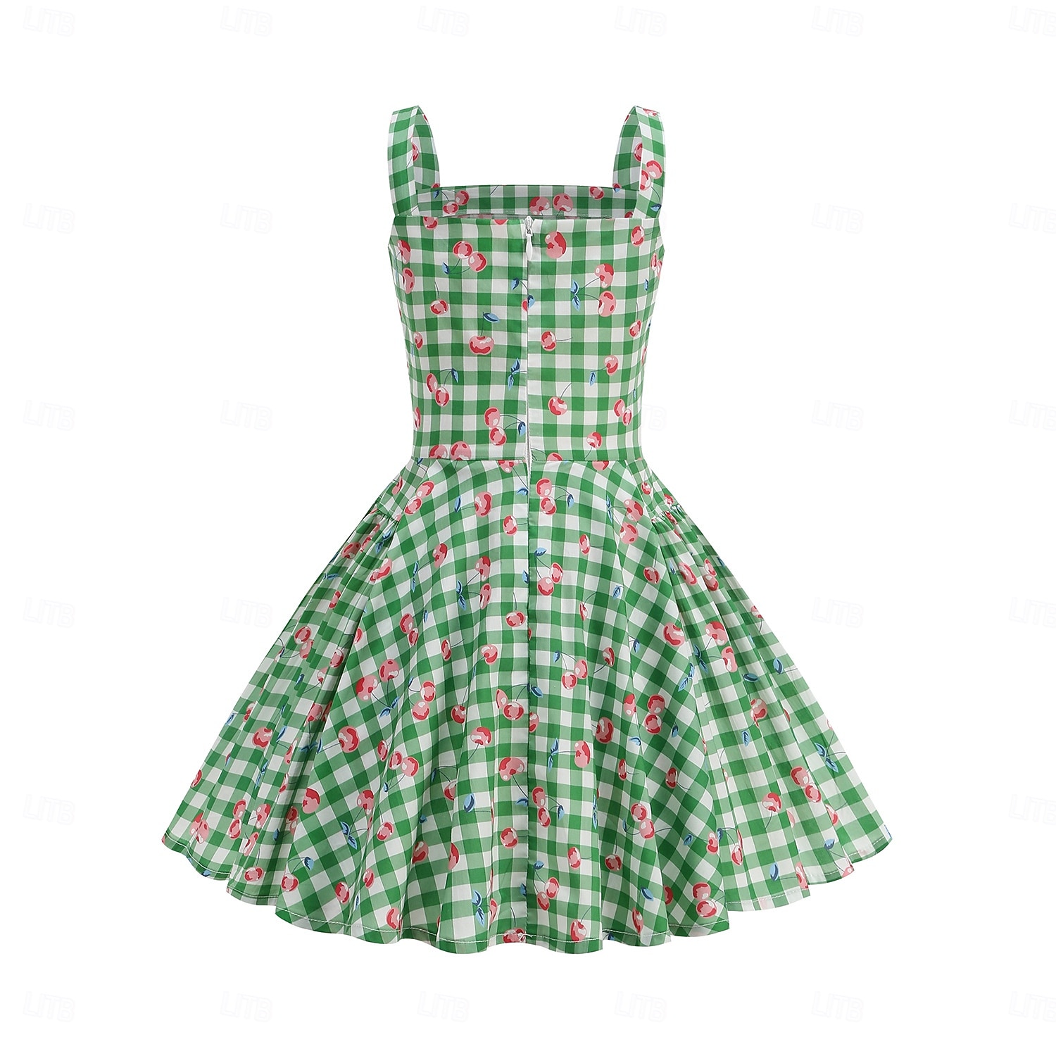 Lata 50. Retro / vintage Do kolan Sukienka Rockabilly Rozkloszowana sukienka Bez rękawów Strój na bal maskowy Dla dziewczynek Halloween Karnawał Bal maskowy Studniówka Wieczorna impreza Przyjęcie 2026 - $39.99 –P4