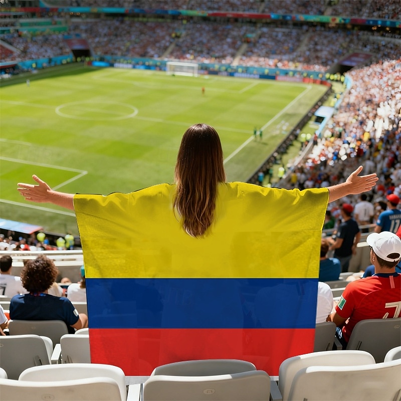 Partita mondiale di calcio 2026 Mantello Costume Bandiera Ventilatori Adulti Unisex Feste Partita di calcio Evento di calcio Vestirsi del 2026 a $17.49 –P13