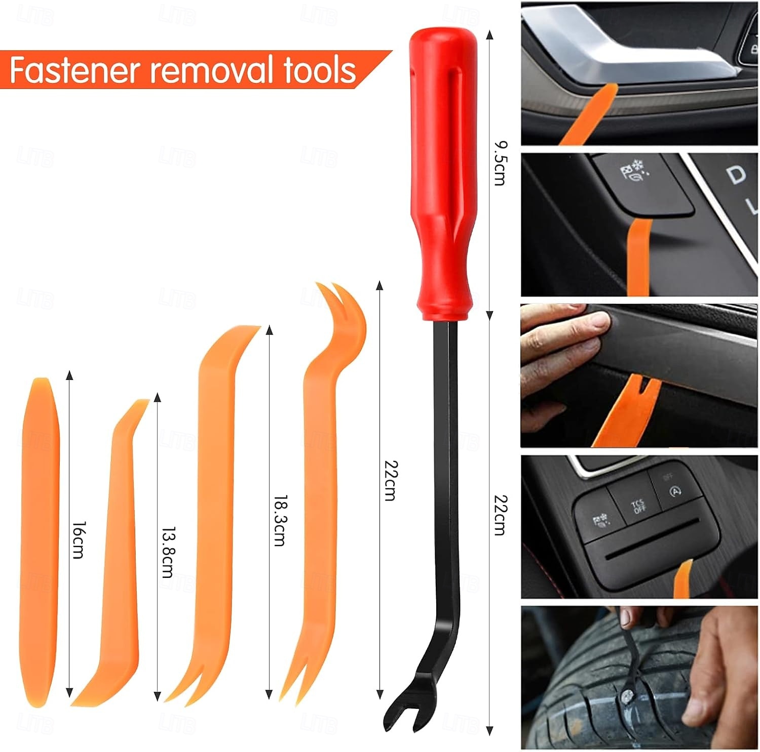 100pcs Car Bumper Retainer Clips Set Car Fastener Box Set Push-Type Retainer Clips, Bumper Nylon Rivets of Most Popular Sizes and Fastener Removers for Most Models 2026 - Kč185 –P3