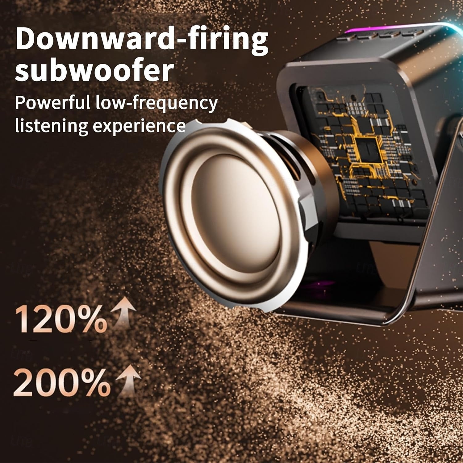 Induction Speaker with Phone Stand Wireless Induction Audio Speaker Amplifier with Light 10W Phone Holder Smartphone Bracket 2026 - GBP £21 –P3