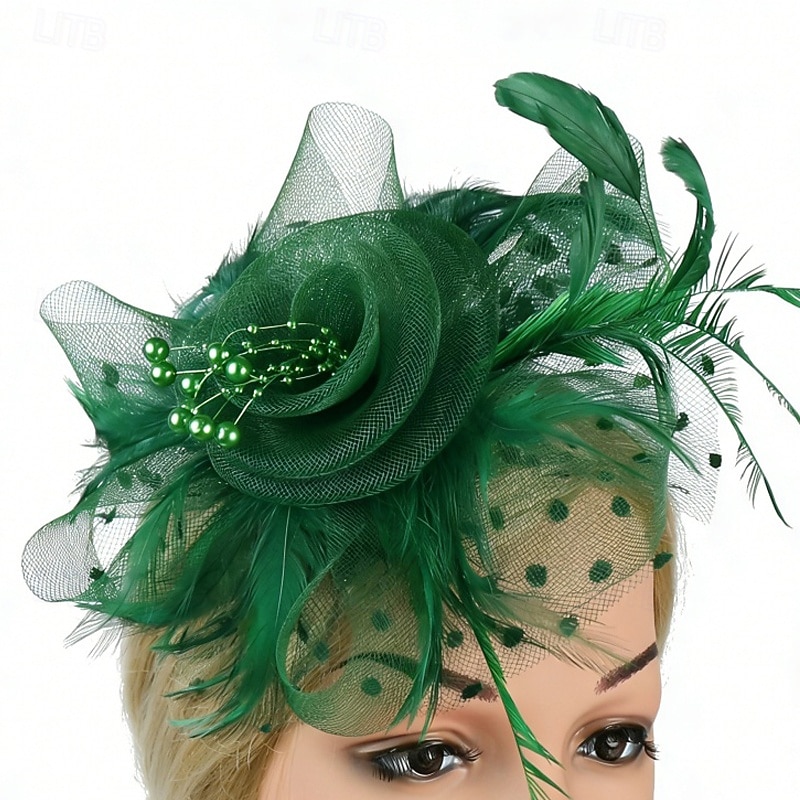 Fascinators Net Wedding Birthday Vintage Cute With Feather Tulle Headpiece Headwear 2026 - $17.49 –P3