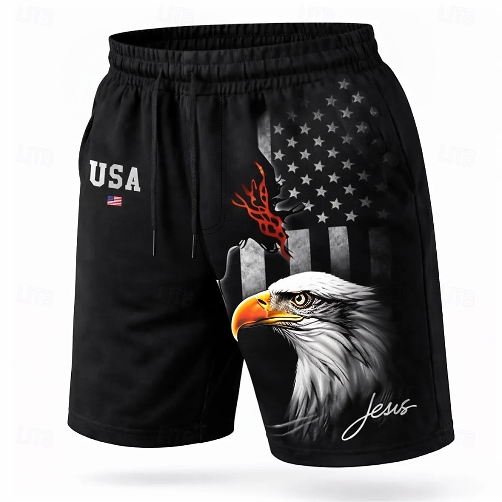 Per uomo 4 luglio, 250° anniversario degli Stati Uniti Aquila Bandiera degli Stati Uniti Costumi da bagno Pantaloncini da mare Pantaloncini da Surf Misura del girovita medio Patriotico Ferie Tasche del 2026 a $20.99 –P1