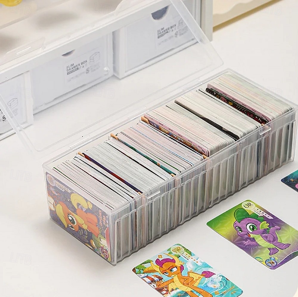mtg plastic card storage Amazon.com: MORCCO Trading Card Storage Box 5-Row 3900+ Capacity,TCG MTG  Card Case with Magnetic Lid & Commander Display,Top Loader Storage for  Sports Cards,Includes Dividers Dice BoxBlack : Toys & Games