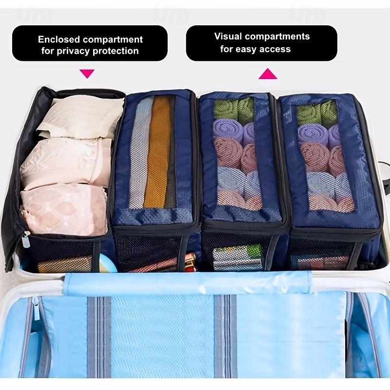 حقيبة تخزين معلقة كبيرة السعة، 4 طبقات، قابلة للطي، متعددة الوظائف، مناسبة لتخزين الملابس، الشماعات، الأمتعة، والملابس الخارجية 2026 - $21.99 –P8