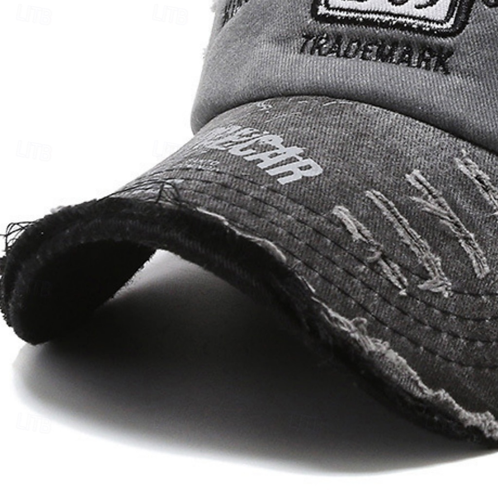 Herren Baseballkappe Sonnenhut Blau Schwarz Gepolsterten Stoff Patchwork Mode Streetwear Lässig Täglich Outdoor Urlaub Zitate & Sprüche Sonnenschutz Atmungsaktivität 2026 - $6.99 –P13