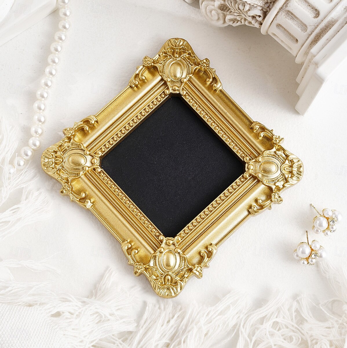 6PCS Vintage Gold Resin Embossed Frame Set – DIY Wall Decor, Photo Frame Accents for Home, Party, Birthday, Wedding, Holiday, Photography Props, Miniature House Decoration 2026 - $42.99 –P9