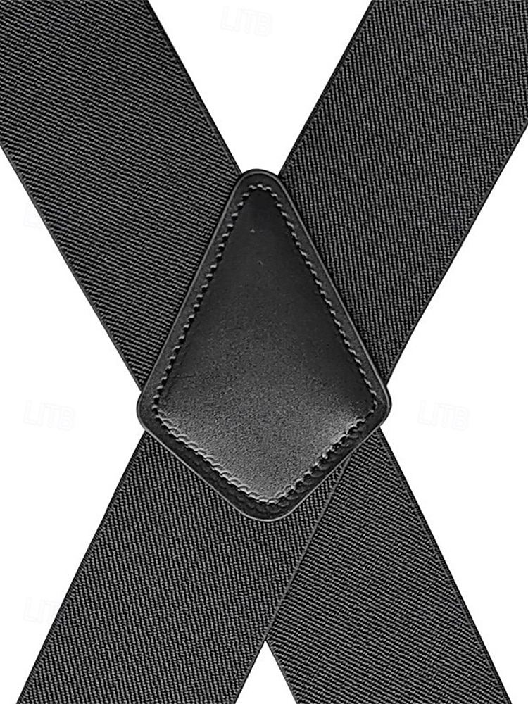 Elastiske justerbare seler i polyester for menn i flere farger for bryllupsfester, kontorpendling, forretningsantrekk og formell bruk 2026 - $14.99 –P5
