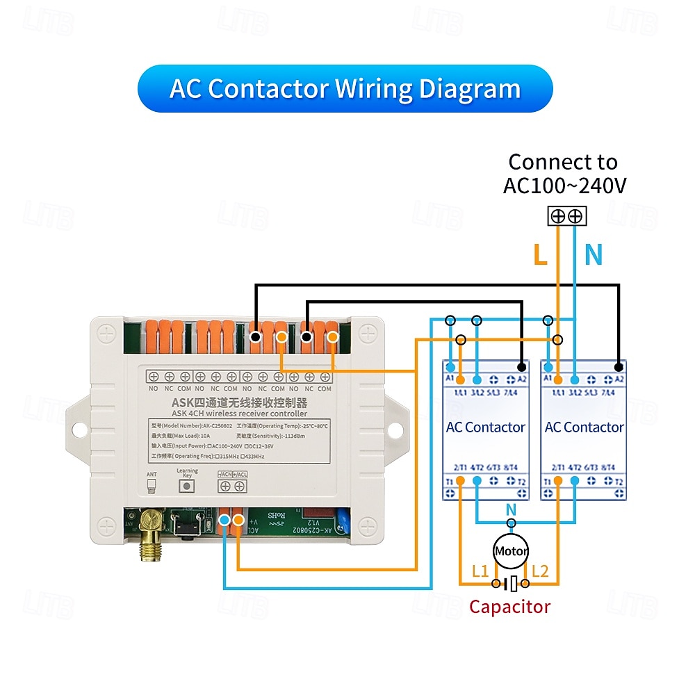 DC12V 24V 4CH Remote Control Switch RF Transmitter and Receiver 433mhz Power ON OFF Switches 2026 - $44.99 –P9