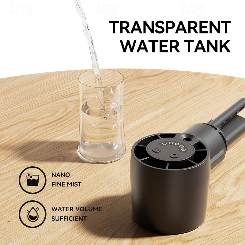 USB-uppladdningsbar dimfläkt, bärbar handhållen minifläkt, höghastighetsfläkt, nano-dimkylning, perfekt för män och kvinnor, resor, camping och utomhusbruk 2026 - $19.99 –P5
