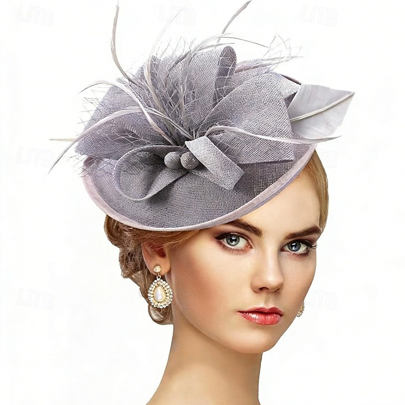 Fascinadores Linho Casamento Aniversário Vintage Estilo bonito Retro Com Penas Capacete Chapéu de 2026 por $16.49 –P5