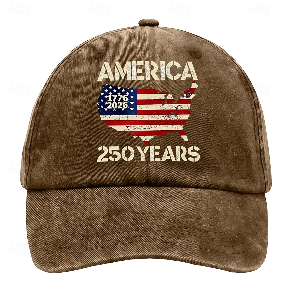 Homens Boné de beisebol Preto Azul Marinho Escuro Algodão Patchwork Moda Roupa de rua Casual Diário Ao ar livre Férias Bandeira Frases e Citações Proteção Solar Filtro Solar Respirabilidade de 2026 por $6.99 –P1