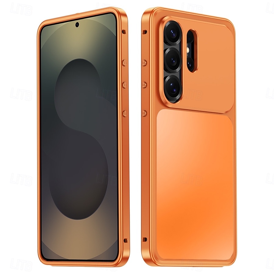 telefone Capinha Para Samsung Galaxy S26 Ultra Capa traseira Caso de Adsorção Magnética Proteção de corpo inteiro Antichoque Retro Metal de 2026 por $26.99 –P8