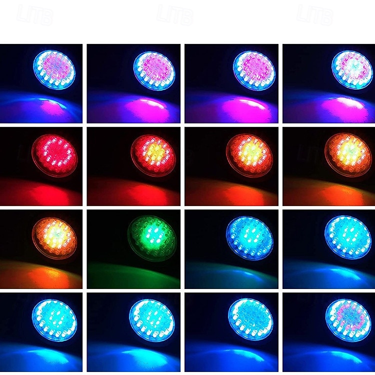 аквариумный прожектор с Bluetooth, пультом дистанционного управления, кнопками, IP68, уличный погружной светильник, светильник для бассейна. 2026 - $46.99 –P2