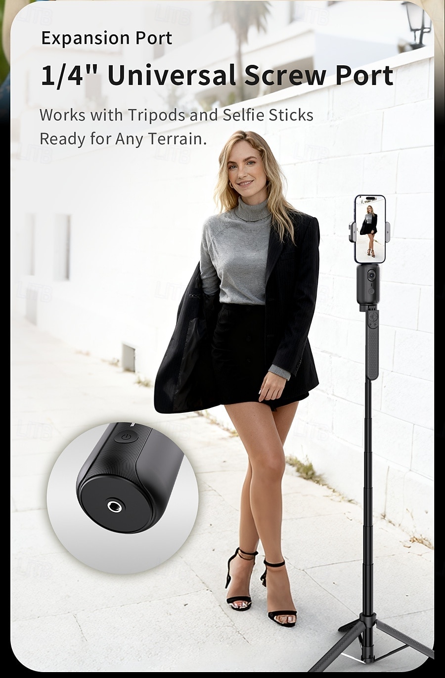 Auto Face Tracking Phone Holder,No App Required,360 Rotation Phone Camera Stand with Remote and Gesture Control, Smart Shooting Tripod for Vlog/TIK Tok Live Streaming YouTube Video Recording 2026 - $41.99 –P11
