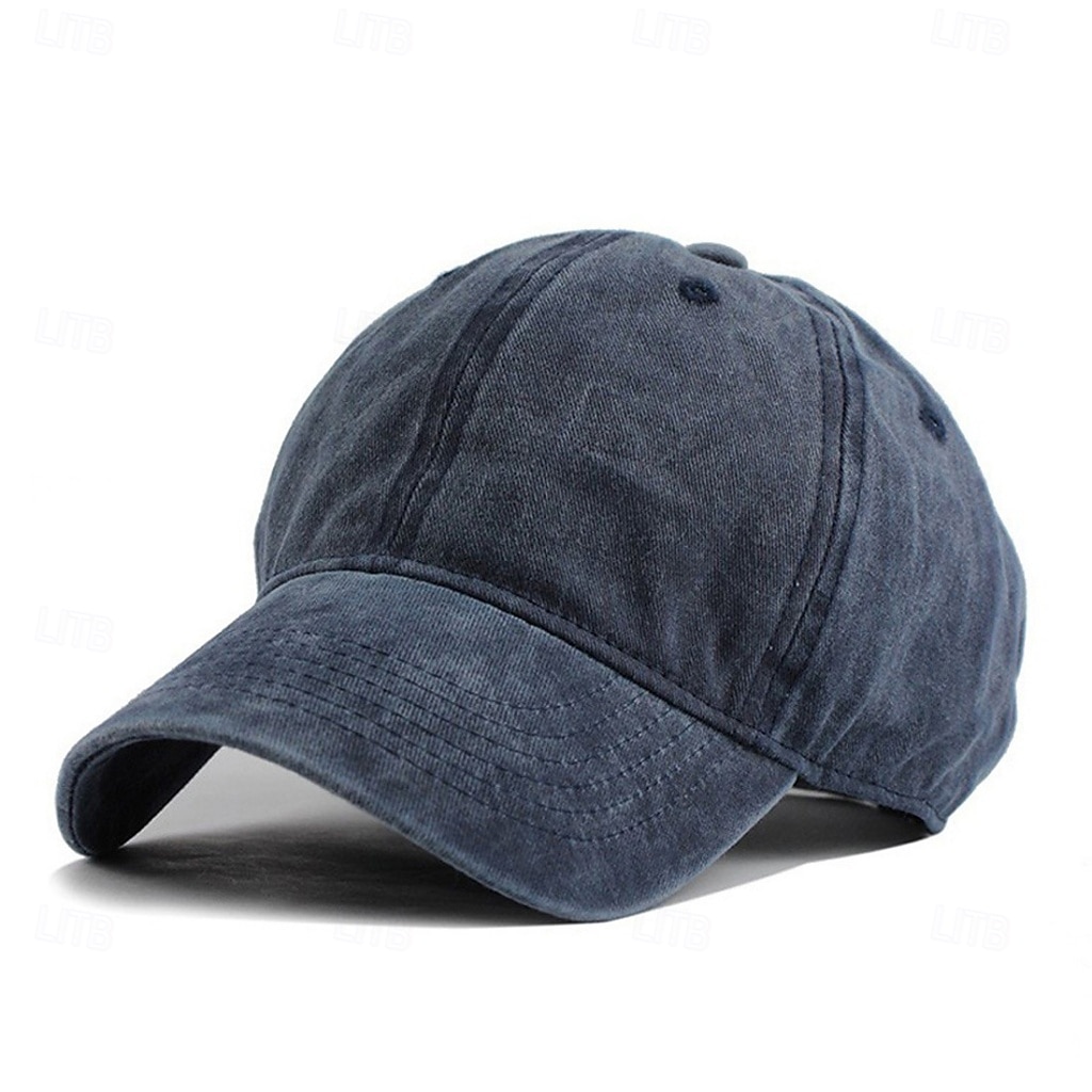 Men's Baseball Cap Sun Hat Trucker Hat Blue Black Polyester Adjustable Fashion Streetwear Casual Daily Outdoor Vacation Plain Sun Protection Sunscreen Breathability 2026 - $5.49 –P11