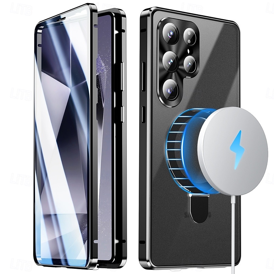 teléfono Funda Para Samsung galaxia S26 Ultra S25 Ultra Estuche delgado Desmontable y protector de pantalla Soporte para Anillo Aleación de aluminio 2026 - $32.99 –P5