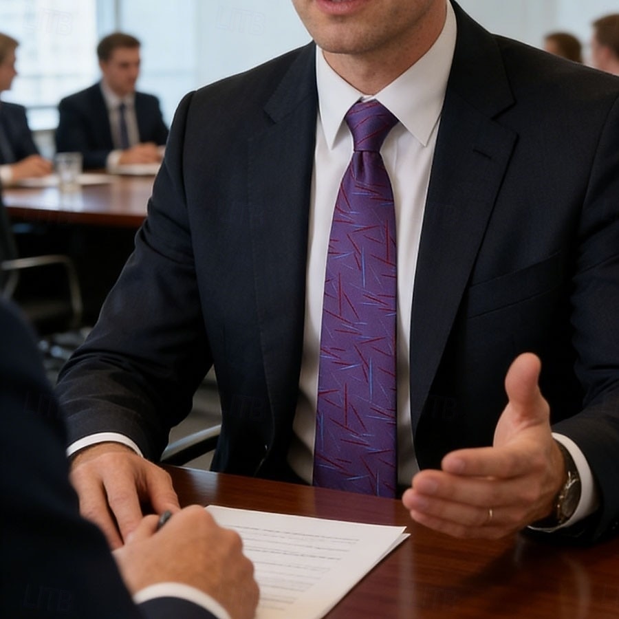 Da uomo Cravatte Moda Affari Classico Formale Geometrico A righe Affari Festa serale Formale del 2026 a $9.49 –P5