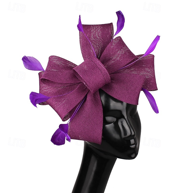 Fascinators Fabric Wedding Birthday Elegant Vintage Cute With Feather Bowknot Headpiece Headwear 2026 - $17.49 –P9