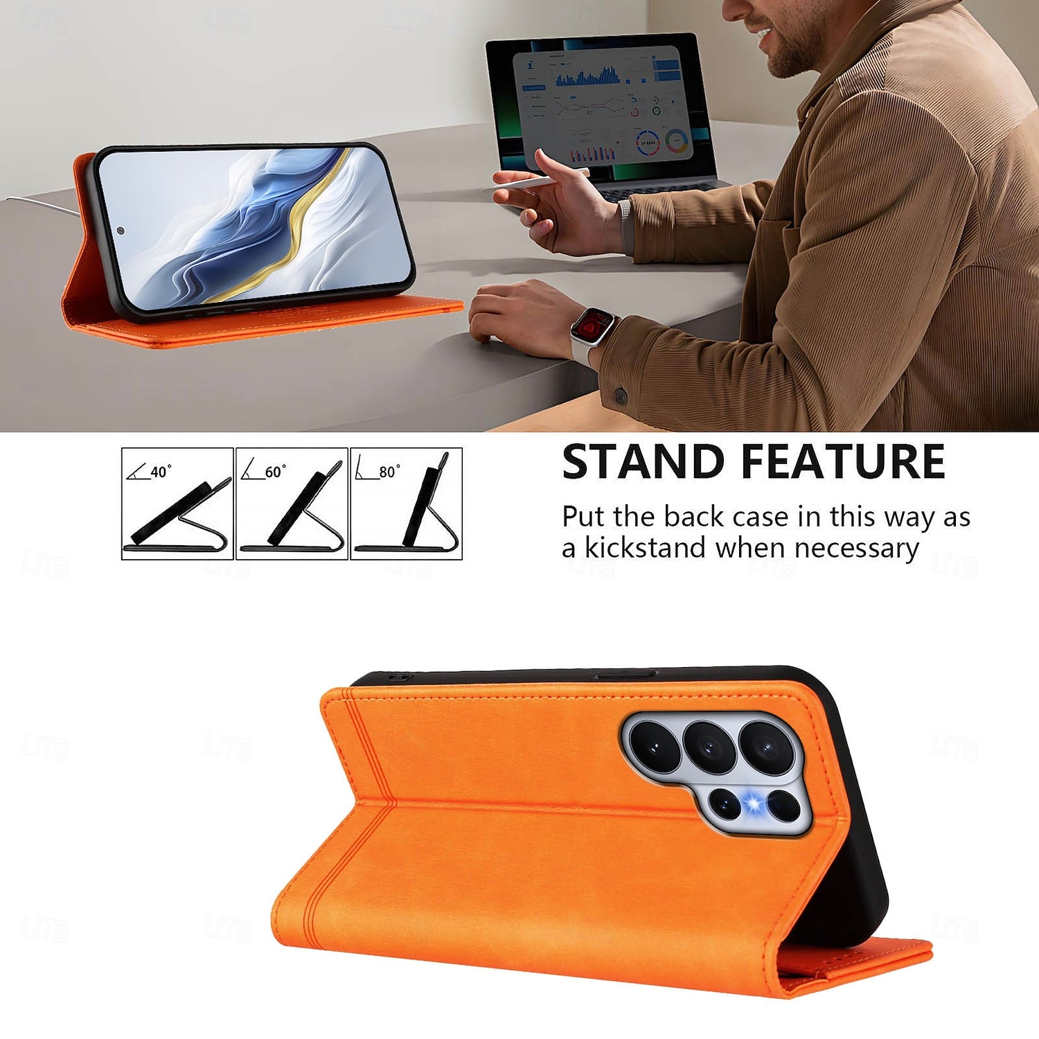 telefoon hoesje Voor Samsung Galaxy S26 S26 Ultra Plus Wallet Card Case met standaard Magnetisch Ondersteuning draadloos opladen Retro TPU PU-nahka 2026 - $15.99 –P2