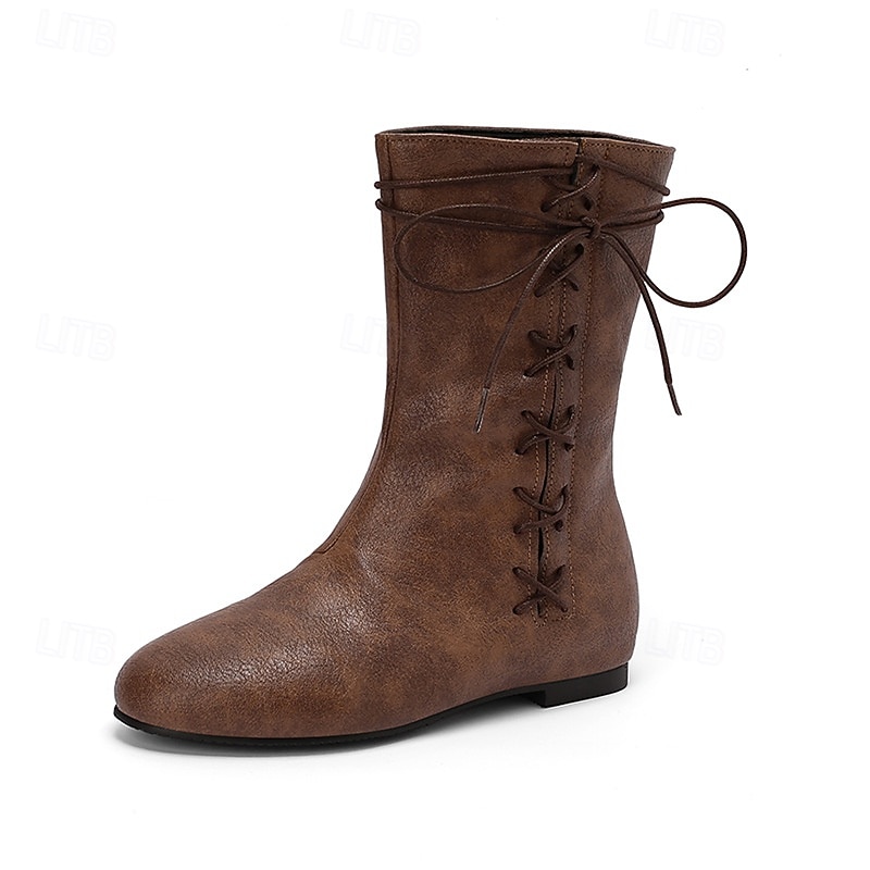 Epocă Medieval Renascentist Încălțăminte Cizme plate de jazz Întoarce pantofii Pirat Viching Ranger elfică TIR cu arcul Costume de fancy Unisex Celtic Pirat Fantezie Halloween Carnaval Performan 2026 - $49.99 –P3