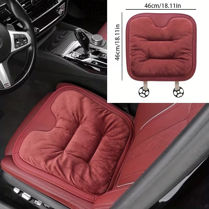 Car Seat Cushion - All-Season Plush Soft Warm Brown Portable & Removable Cover Thickened Winter Weight-Saving Design Non-Slip Backrest for Driver/Passenger Fits Most SUVs Trucks (Easy-Clean) 2026 - $30.99 –P8