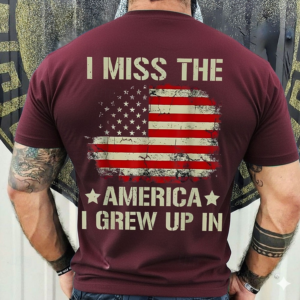 2026 250th Bărbați Tricou Veteran cu Imprimare 3D Steagul SUA Guler Rotund Mâneci Scurte Stradă Daily 2026 - $21.99 –P2