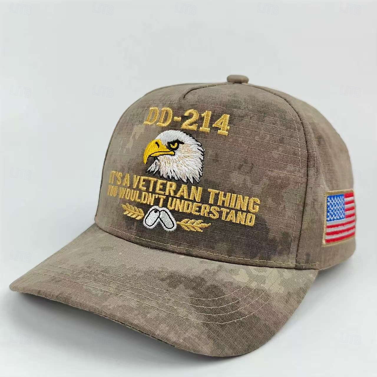 Cappello da veterano dd-214 per uomo, berretto militare da pensionato con stampa digitale e grafica di un'aquila calva, berretto da baseball casual regolabile "it's a veteran thing", cappello patriottico per il Memorial Day del 2026 a $21.99 –P4