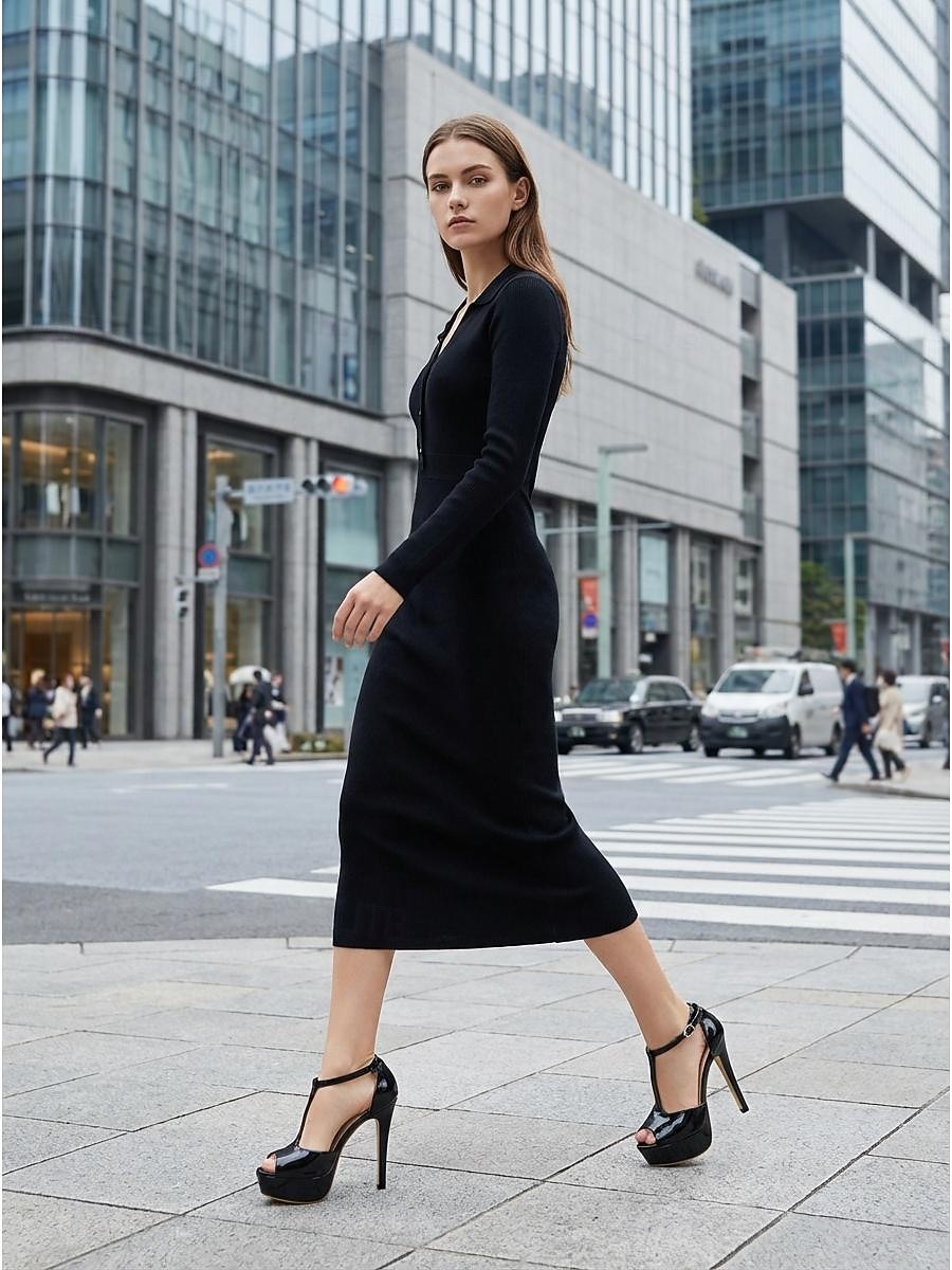 Rosa platåskor med peep toe- och t-rem för kvinnor – eleganta skor för bröllopsgäster i urban stil 2026 - $59.99 –P1