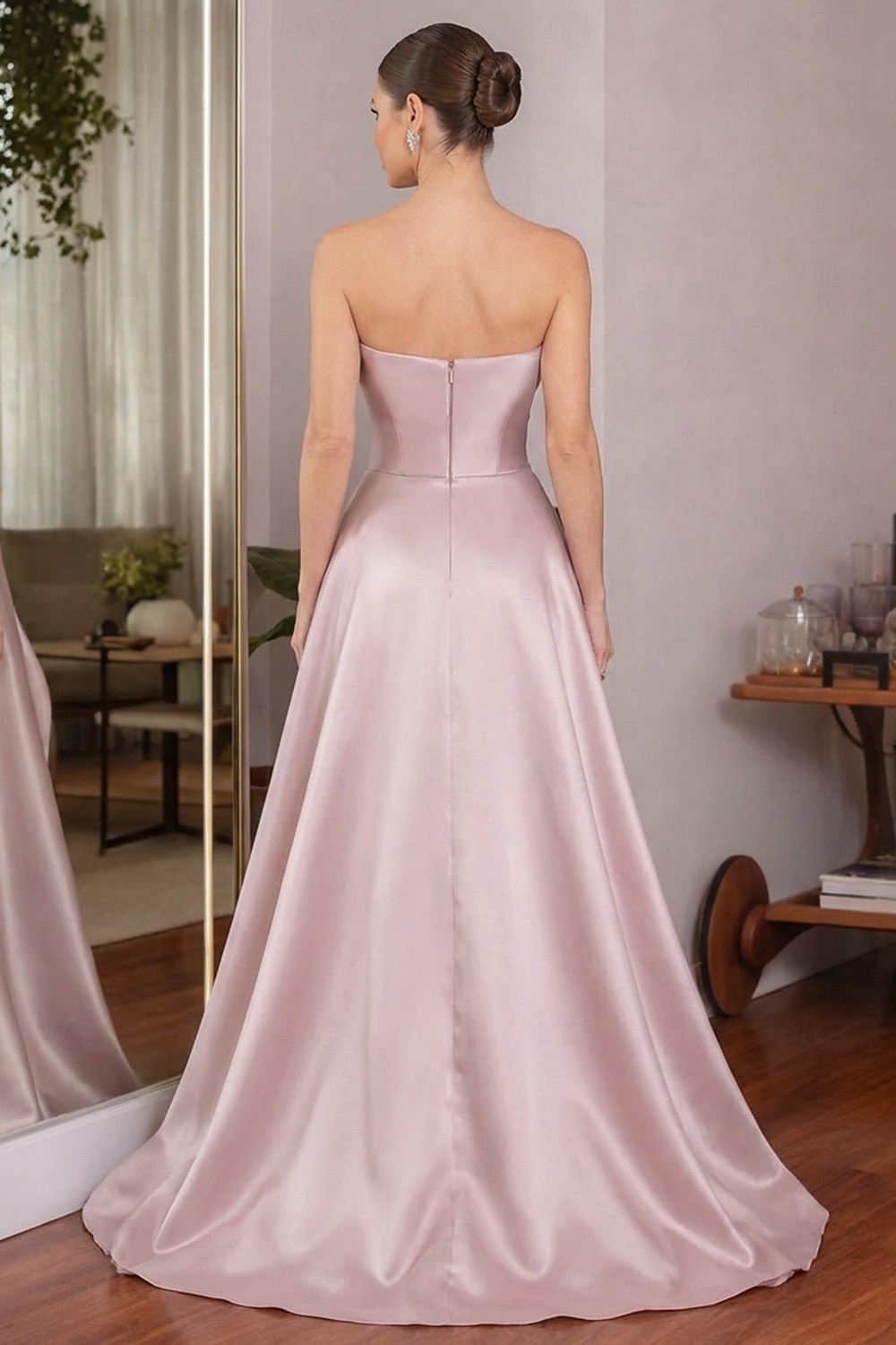 Meerjungfrauenschnitt Bodenlang Abiballkleider Elegant Glitzernd Dreiviertelarm Juwelenhals Hochzeit Formell Paillettenbesetzt mit Glitzer Quaste 2026 - $114.99 –P2