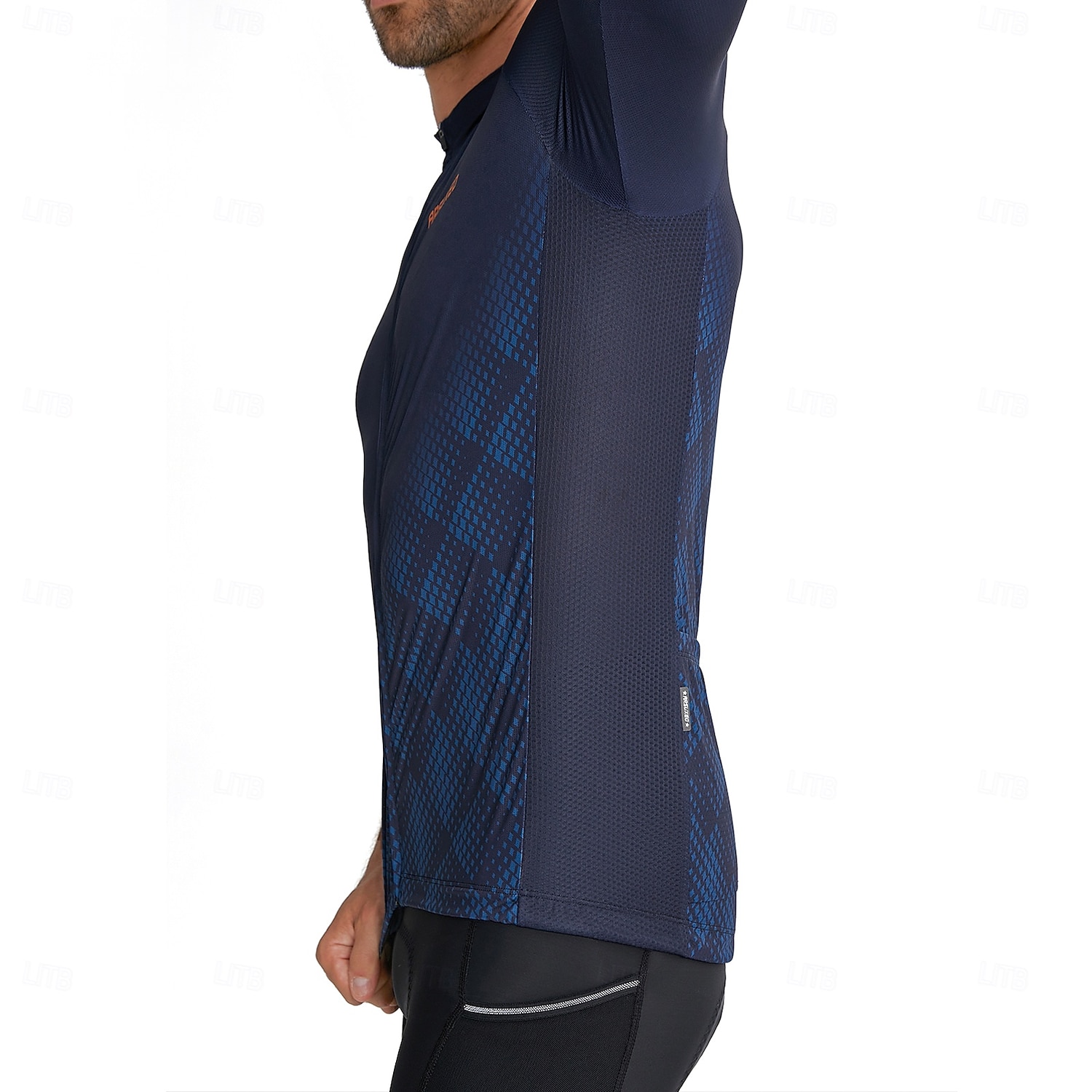 Ανδρικά Πουλόβερ Γεωμετρικό Κοντομάνικο Ποδήλατο Αθλητική μπλούζα με 3 πίσω τσέπες Ύγρανση Αθλητισμός Θαλασσί Λευκό Ρουμπίνι Ρούχα 2026 - $42.99 –P4