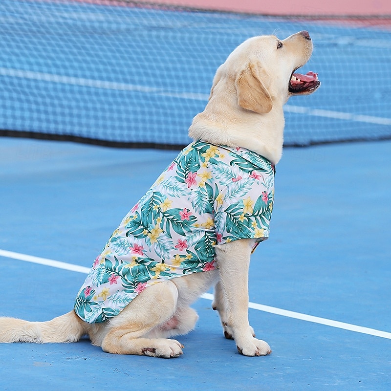 Костюм собачьей гавайской рубашки, стильные летние футболки для собак, гавайская рубашка для маленьких, средних и больших собак, дизайн для летнего отдыха в стиле луау на пляже или в лагере. 2026 - $7.49 –P8