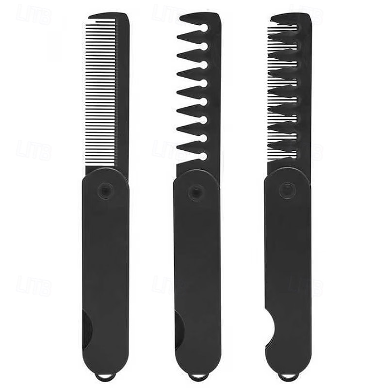 Peigne pliant multifonctionnel pour homme (1 ou 2 pièces), peigne à cheveux huilés, peigne à lisser, peigne à dents larges texturé, peigne de voyage pliable et portable de 2026 ? $9.99 –P8