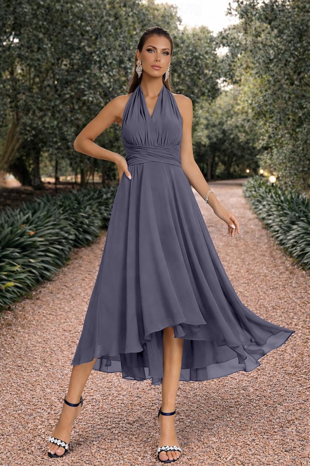 tea party wedding guest dress A-Line Tea Length Party Dress Cocktail Dress Wedding Guest Dress Mother of the Bride Dress Half Sleeve Jewel Neck Elegant Vintage Wedding Guest Wedding Party Lace with Lace Color Block 2026 -