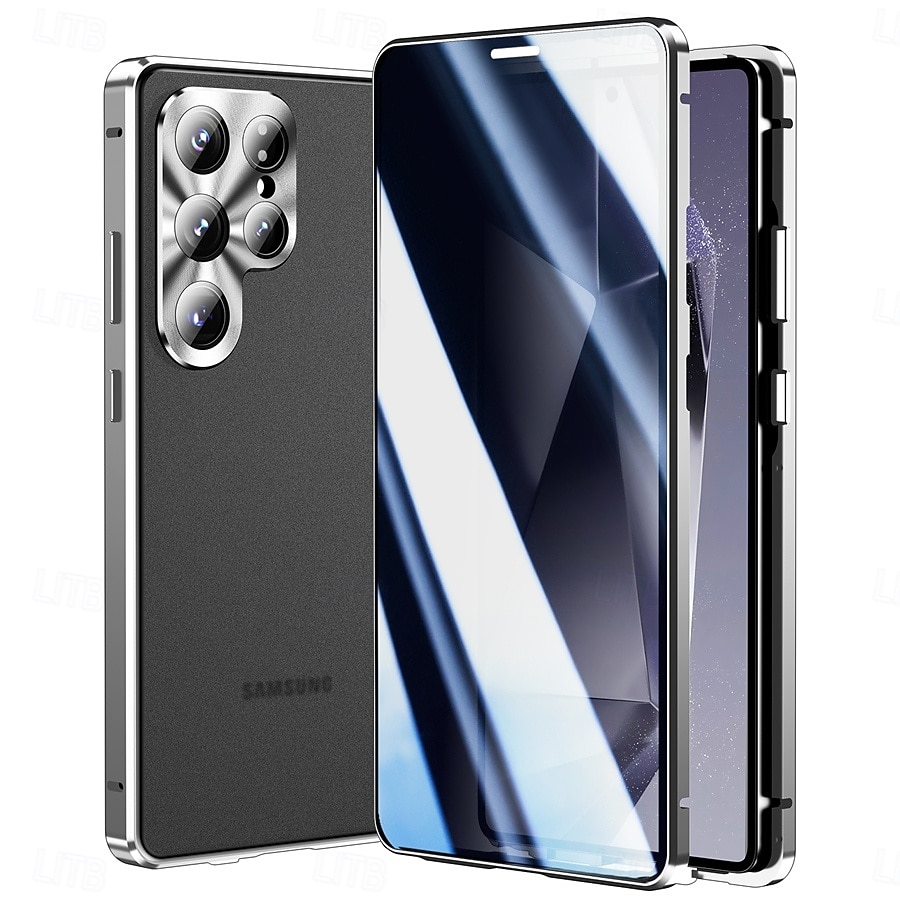 Phone Case For Samsung Galaxy S26 S26 Plus S26 Ultra Novelty Magnetic Adsorption Slim Case Detachable with Screen Protector Anti peep Metal ABS+PC 2026 - $30.99 –P18