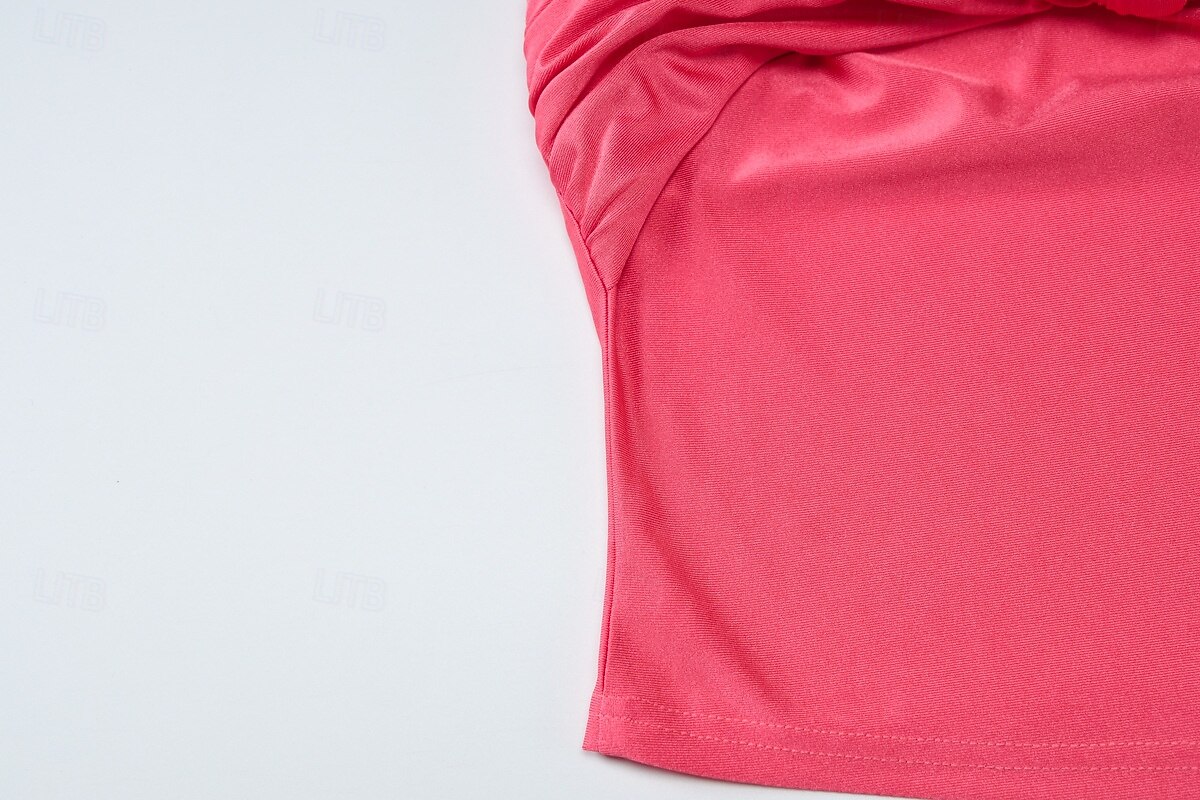 Damen Tank Top Vordere Krawatte Rückenfrei Einfarbig Stilvoll Sexy Lässig Ärmellos Neckholder Crop Tops Ausgehen Strandbekleidung Urlaubskleidung Rosa Braun Rosenrot Sommer Frühling 2026 - $16.49 –P6