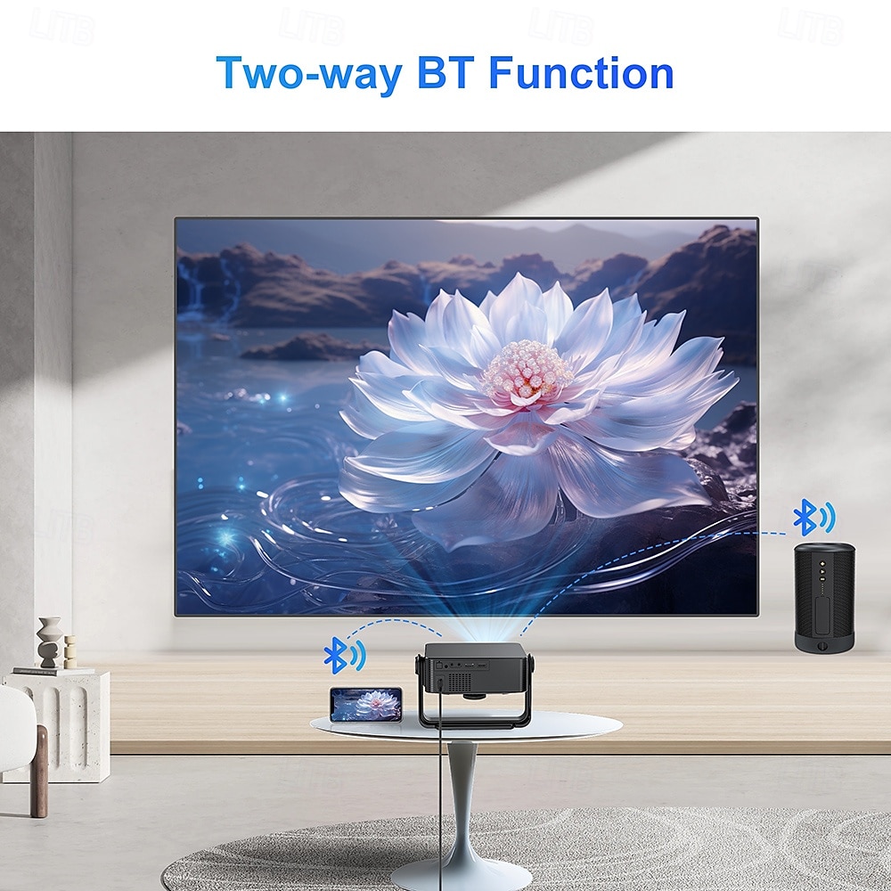 Native 1080P 5G Smart Projector, 8K Supported Android 13.0 Movie Projector for Soccer Watch Party, HDR 10+ Home Theater for Football Tournament, Stadium Experience for Championship Game Night 2026 - $181.99 –P8