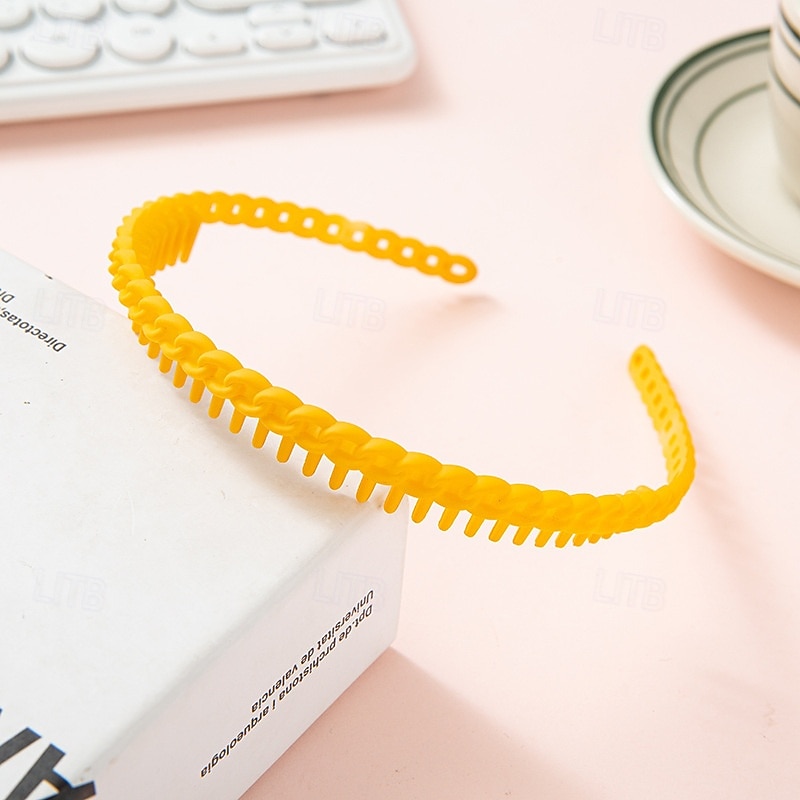 1 buc Pentru femei Banderolă Cap Pentru În aer liber Concediu Festival Clasic Plastic Negru Alb Roz Îmbujorat 2026 - $1.49 –P6