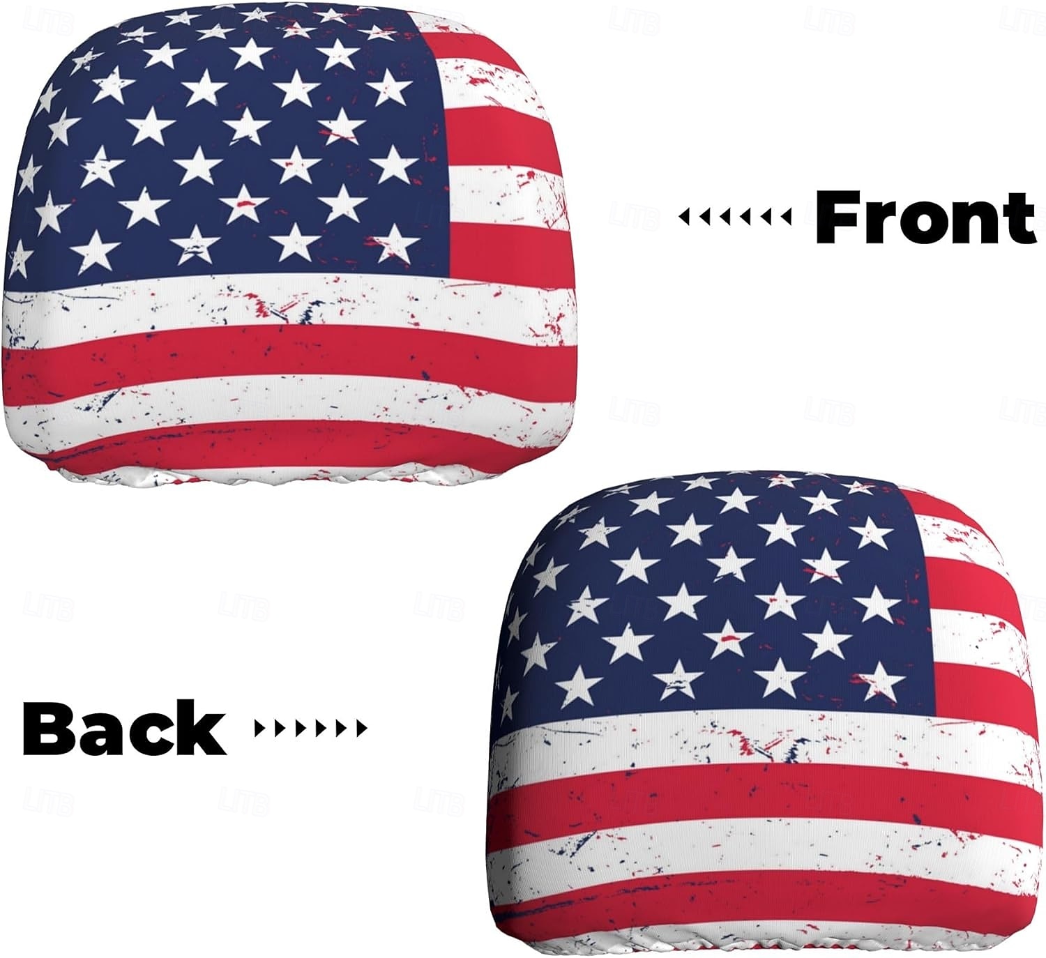 Funda para reposacabezas de coche conmemorativa del 250 aniversario, 2 unidades, conmemorativa de la Independencia de Estados Unidos (1776-2026), soporte espinal resistente para conducción de larga distancia, ajuste universal para coches, camiones y SUV. 2026 - $11.99 –P28