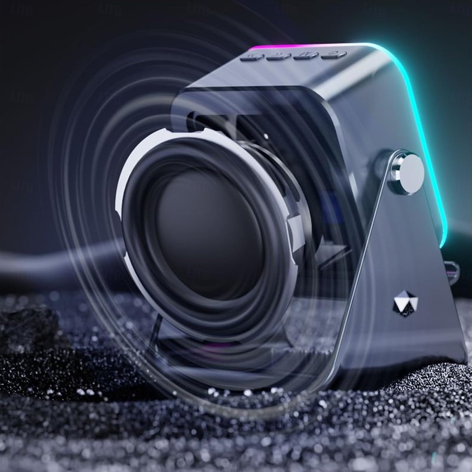 Induction Speaker with Phone Stand Wireless Induction Audio Speaker Amplifier with Light 10W Phone Holder Smartphone Bracket 2026 - GBP £21 –P4